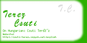 terez csuti business card